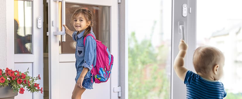 TECKNET Door Alarms for Kids Safety, Window Alarm Pool Alarms Door Alarm for Home Security, 2-in-1 Alarm & Chime, 3-Level Volume Control, Wireless Alarm for House Hotel Cars Sheds Caravans (3 Pack)