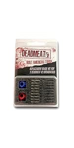 G5 Deadmeat V2 Expandable 3-Blade Broadheads | 3-Pack | 100/125 Grains | Razor Sharp 1.5" Cutting Diameter Mechanical Blades | Screw in | Compound & Recurve Compatible | 1 BMP Practice Tip Included