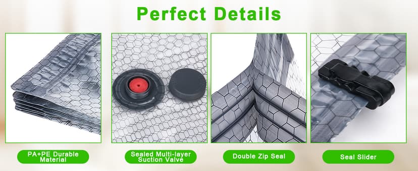 Vacuum Seal Bags for Clothing with Wireless Electric Pump - Travel & Home Use, 15 Pack Ideal Space Saver Vacuum Storage Bags, Travel Vacuum Bags for Luggage