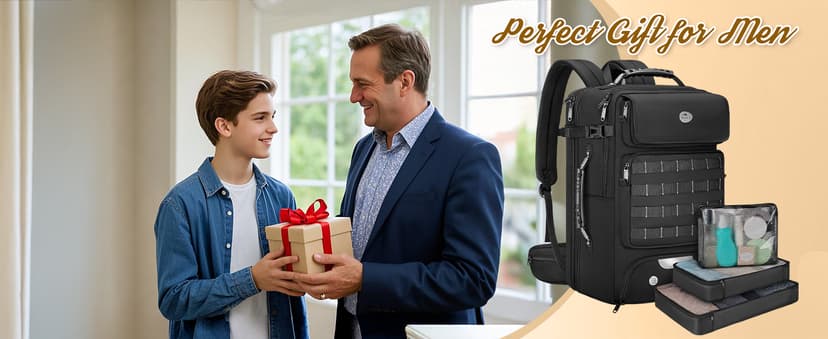 MATEIN Expandable Travel Backpack With Shoe Compartment, 52L Large Suitcase Backpack with Waist Straps & USB Charging Port, 17 Inch TSA Laptop Backpacks Luggage Carry On Bag With 3 Packing Cubes