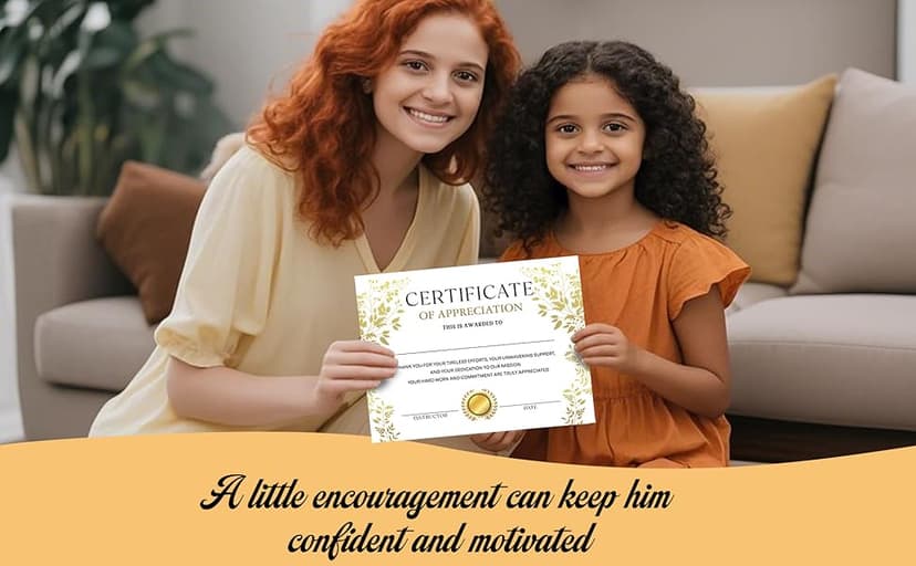 Certificate of Appreciation -25pcs, Certificates of Recognition, Thank You Gifts Certificates for Employees, Staff, Teachers, Volunteers, 8×10 Inch Award Certificate-A08