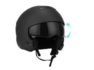 Full Face Motorcycle Helmet for Unisex-Adult Dirt Bike ATV Scooter Cruiser 3/4 Face Motocross Helmet Interchangeable Mouth Cover DOT Approved