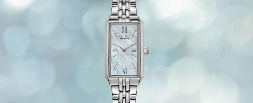 Citizen Women's Eco-Drive Dress Classic Watch in Rose-Tone Stainless Steel with Grey Leather Strap, Grey Dial (Model: FE1218-05H)