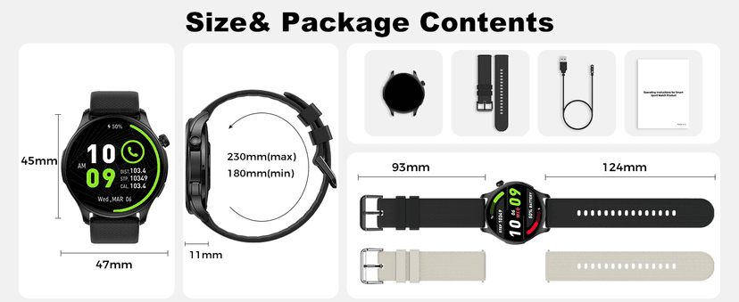 Smart Watch for Men Women Fitness: Waterproof Make Answer Call Digital Mens Watches Running Pedometer Step Tracker Smartwatch Android Phone iPhone Samsung Compatible Sleep SpO2 Heart Rate Monitor