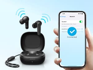 Soundcore by Anker P20i True Wireless Earbuds, 10mm Drivers with Big Bass, Bluetooth 5.3, 30H Long Playtime, Water-Resistant, 2 Mics for AI Clear Calls, 22 Preset EQs, Customization via App