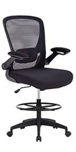 PayLessHere Home Office Chair Desk Computer Chair Adjustable Ergonomic Lumbar Support Armrest Executive with High Density Mesh 360 Degree Swivel Chair for Men Women Adults, Black