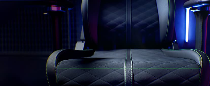 Razer Enki X Essential Gaming Chair: All-Day Comfort - Built-in Lumbar Arch - Optimized Cushion Density - Dual-Textured, Eco-Friendly Synthetic Leather - Adjustable 152-degree Recline - Black