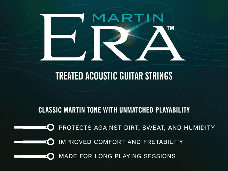 MARTIN MP550T Era Acoustic Guitar Strings, Medium