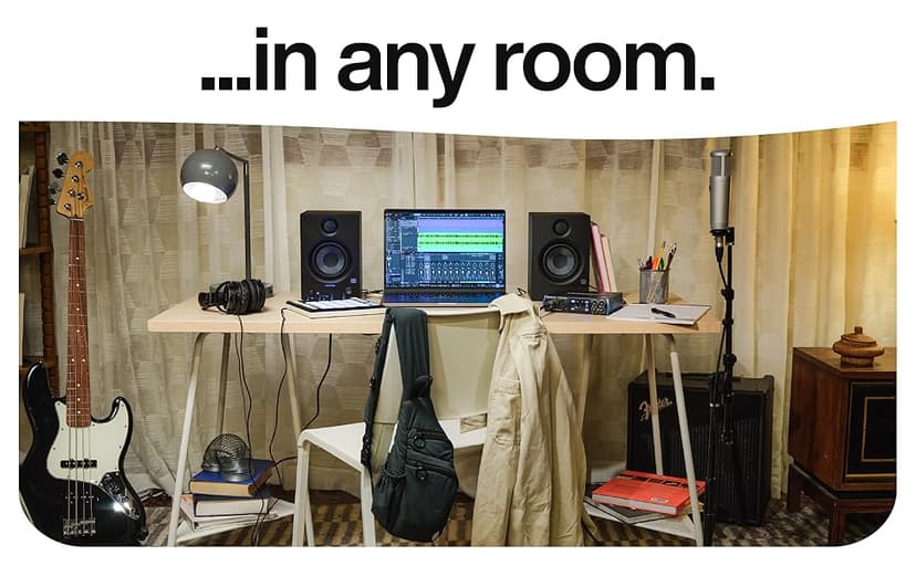 PreSonus Eris 3.5 Studio Monitors, Pair — Powered, Active Monitor Speakers for Near Field Music Production, Desktop Computer, Hi-Fi Audio