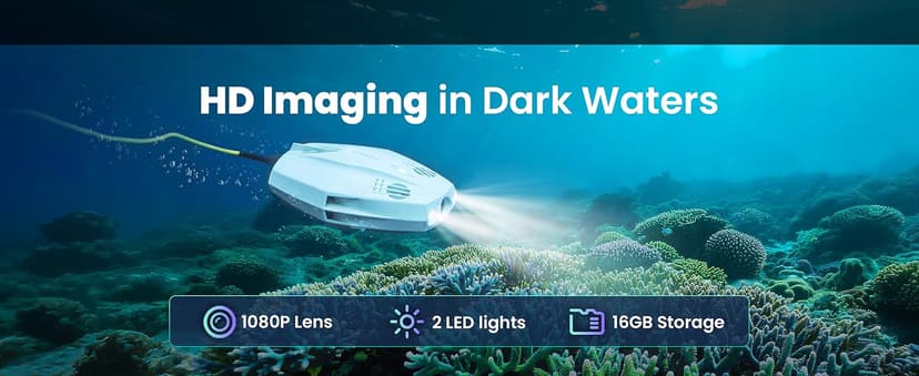 Chasing Dory Underwater Drone - Palm-Sized 1080p Full HD Underwater Drone with Camera for Real Time Viewing, APP Remote Control Purple (Lightpurple)