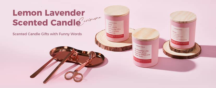 Birthday Gifts for Women Best Friends, Funny Birthday Gift for Sister Friendship, Cool Bestie Gift Ideas for Women Females Bestie, Lemom Lavender Scented Candles 7.7oz