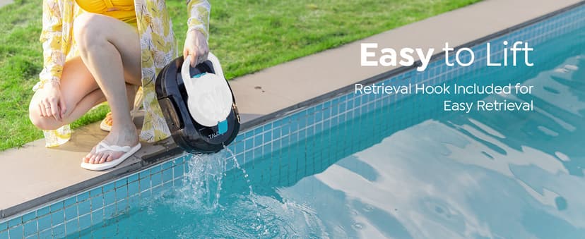 S1 PRO Cordless Pool Vacuum – Powerful Robotic Cleaner for Above-Ground Pools up to 1076 Sq.ft, 120-Min Runtime, 2.5H Fast Charging, Smart Auto-Parking Design