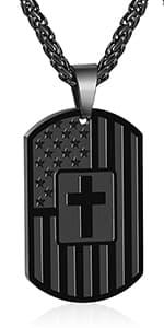 DuoDiner Initial A-Z Cuban Link Chain Necklaces for Men Boys Women Letter Pendant Stainless Steel 6.5mm 18+2 Inches,Jewelry Gifts