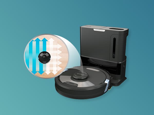 Shark Matrix Plus 2in1 Robot Vacuum & Mop with Sonic Mopping, Matrix Clean, Home Mapping, HEPA Bagless Self Empty Base, CleanEdge, for Pet Hair, Wifi, Black/Silver (RV2610WA)