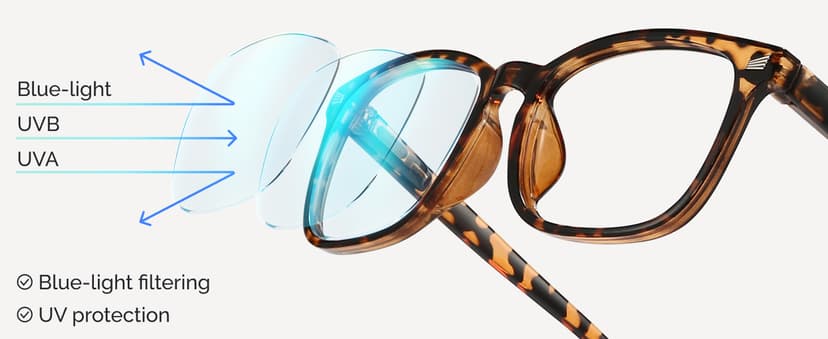 CCVOO 2.25 Reading Glasses for Women, Eye glasses, Blue Light Readers for Women, Cheaters