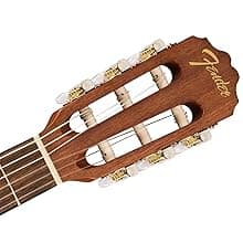 Fender FA-25N 3/4 Size Nylon String Acoustic Guitar, Beginner Guitar, with 2-Year Warranty, Perfect Beginner Guitar for Kids that is Easy on Fingers, Includes 3 Months of Free Lessons, Natural