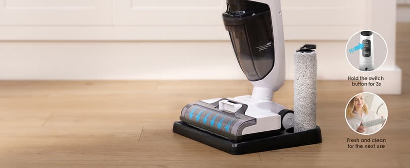 Tineco iFLOOR 2 Complete Cordless Wet Dry Vacuum Floor Cleaner and Mop, One-Step Cleaning for Hard Floors, Great for Sticky Messes and Pet Hair