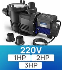 Aquastrong In/Above Ground Pool Pump High Flow Self Primming Swimming Pool Pump,Deep Blue
