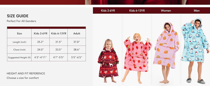 Narecte Kids Hoodie Blanket Birthday Gifts for Girls Year Old Girl Toddler Wearable Blanket Hoodie Kids Oversized Ideas Teen