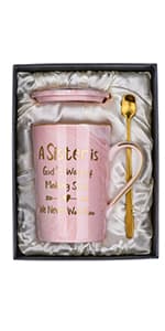 Unique Teacher Appreciation Gifts for Women - Best Teachers Christmas Mug for Teachers from Student, 14Oz Pink Marble Ceramic Gold Print Teacher Cup, Birthday Retirement Graduation, Nice Gift Boxed