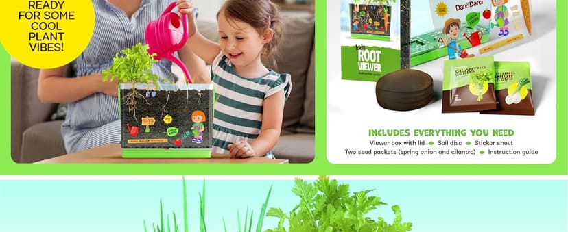 Birthday Gifts for Boy, Girl 4, 5, 6, 7, 8, Year Old - Science STEM Toy & Craft Growing Kits for Ages 4-8, 6-8 Years Root Viewer Kit for Kids - Grow Your Own Plant for Boys & Girls Gifts B0CRK33YXD