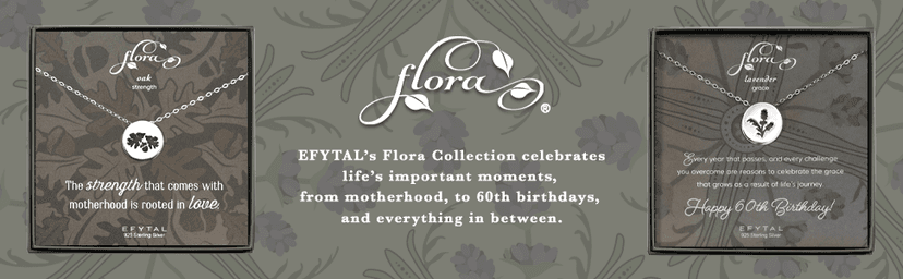 EFYTAL 50th Birthday Gifts for Her, Classy Sterling Silver 5 Circle Necklace, 1975 Birthday Gifts for Women, 50 and Fabulous