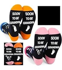 New Parent Grandparent Socks First Time New Mom Dad Grandma Grandpa to be Christmas Mother's Father's Day Gift