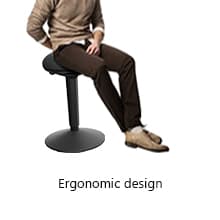Standing Desk Chair with 360-Degree Standing Desk Chair with Memory Foam Seat Cushion, Lightweight & Flexible
