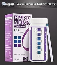 AAwipes Aquarium Ammonia Test Strips 8-in-1 |25 Strips | Quick & Accurate Water Testing Test pH, Carbonate, Alkalinity, Hardness, Chlorine, Nitrite, etc. (K02-25)