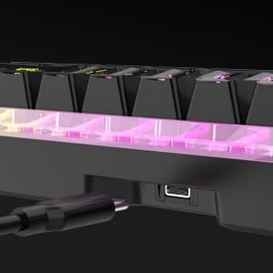 RedThunder 60% Wireless Gaming Keyboard & Mouse Combo with Rechargeable Battery, Ultra-Compact Small RGB Mechanical Feel Keyboard, Ergonomic Lightweight Honeycomb Optical Mouse for Gaming/Business