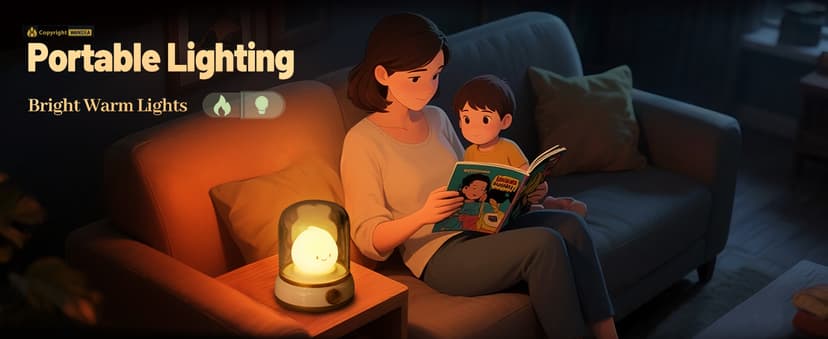 Cute Chibi Flame Lamp, Anime Cozy Lights, Retro Rechargeable Night Light, Decor, Cute Desk Accessories, Gifts.