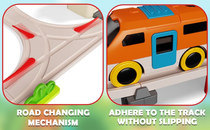 Urban Rail Train Set for Kids,55 pcs Electric Train Set Simulate City Transport System,Educational Toys for Toddler,Birthday Gifts for 3, 4, 5, 6, 7, 8+ Boys Girls