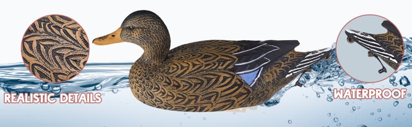 Heerweiyi Mallard Duck Decoys Popular New Material EVA Collapsible Plastic Duck Decoy Mallard Duck Decoys,Easy to Carry and use, More Cost-Effective.