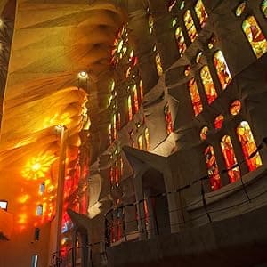 Sagrada Barcelona Stemless Wine Glasses – Hand‑Painted Set of 1 Unique Wine Gift for Wedding, Anniversary, Housewarming & Christmas Ideal for Women & Men