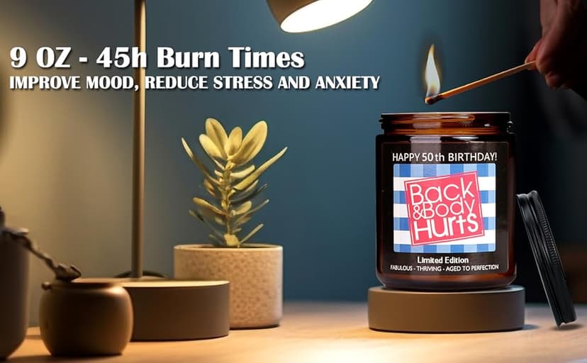 50th Birthday Gifts for Her and Him, 50th Birthday Decorations for Women Men, Funny Birthday Gifts for Women Mom Dad Husband Wife Friends Sister, Cool Best Gift Ideas for 50 Year Old Woman