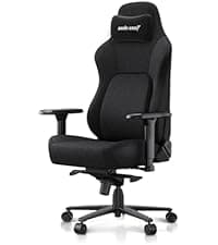 Anda Seat Phantom 4 Black Fabric Gaming Chairs for Adults - Large Wide Seat Gamer Chair with Dynamic Lumbar Support, Comfortable Ergonomic Video Game Seats with Headrest - 2D Armrests