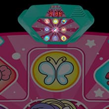 Unicorn Dance Mat, Dance Mixer Rhythm Step Play Mat, Pink Dance Pad with LED Lights, Adjustable Volume, Built-in Music, 5 Game Modes, Xmas B-Day Gifts for 3-12 Years Old Girls Toys