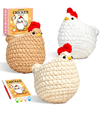 MAGIMUSE Crochet Kit for Beginners, Crochet Starter Kits, Amigurumi Craft Knitting Crocheting Kits with Step-by-Step Video Tutorials, 6 Pack Hanging Potted Plants Family(40%+ Yarn