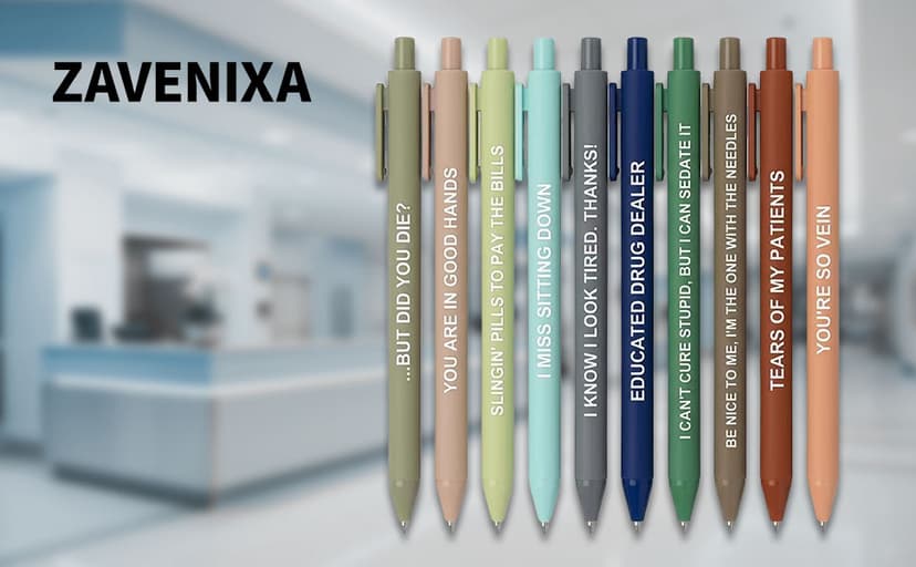 Funny Nurse Appreciation Gift for Nurse Week, Work & Graduation, Black Gel Ink Pens for CNAs, RNs & Women Nursing Students 10 Pack Nurse Pens Gift , Aesthetic Nurse Essentials, Funny Pens for Nurses B0GTYRFCYL