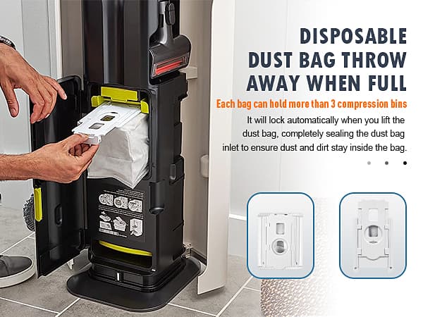 12 Pack Replacement Dust Bags for LG CordZero All-in-One Tower A939KBGS, A938KBGS, A937KGMS, and A949KTMS