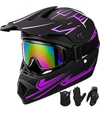 Yesmotor 3/4 Motorcycle Helmets Retro Open Face Vespa Scooters Helmet with Clear Visor for Men and Women- DOT Approved