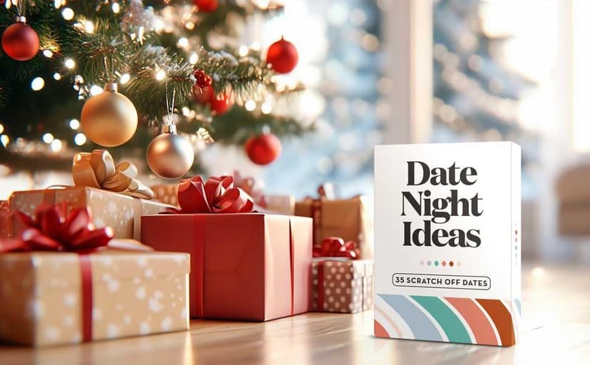 Romantic & Fun Scratch Off Date Night Ideas Card Game, Perfect Couple Gifts for Her or Him, Couple Gifts for Boyfriend, Girlfriend, Wife, Husband, Engagement, Birthday or Anniversaries