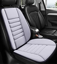 MYFAMIREA Car Seat Cushion Pad 1.2" Thick Comfort Seat Protector for Car Driver Seat Office Chair Home Use Memory Foam Seat Cushion with Non Slip Bottom, 20'' x 18.5'', Black