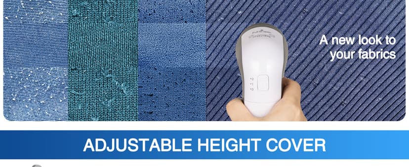 BEAUTURAL Fabric Shaver and Lint Remover, Sweater Defuzzer with 2-Speeds, 2 Replaceable Stainless Steel Blades, Battery Operated, Remove Clothes Fuzz, Lint Balls, Pills, Bobbles Gray