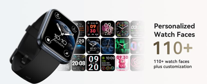 Smart Watches for Women, 1.85" Aleax Bulit-in Smart Watch for Android Phones & iPhones with Calls/Messages/Reminders, 120 Sport Modes Fitness Tracker Watch for Women with Heart Rate/Sleep/SpO2 Monitor