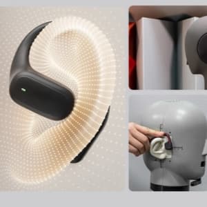 Open Ear Headphones, Over-Ear Earbuds with Ergonomic Ear Hooks, Bluetooth Headphones 5.4, 36 Hours Playback time, IPX5 Waterproof Touch Control Suitable for Cycling, Running, and Exercising (White)