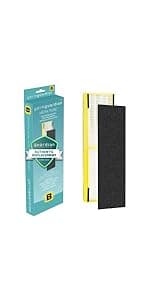 GermGuardian 4-In-1 HEPA Air Purifier for Home, Large Rooms Up To 743 Sq. Ft. with HEPA Air Filter, UV-C Light & Odor Reduction, AC4825E, 22" Tower, Gray