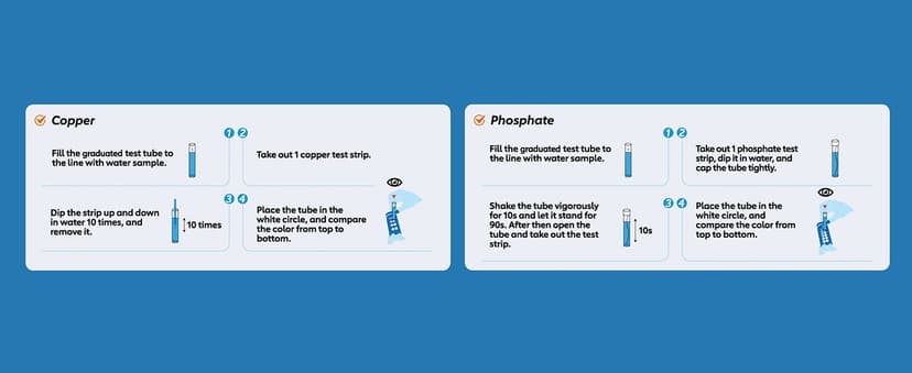 9 Way Pool Test Kit - Hot Tub and Spa Water Chemical Test Kit for pH & Total Chlorine & Free Chlorine & Bromine & Total Alkalinity & Calcium Hardness & Cyanuric Acid & Copper & Phosphate