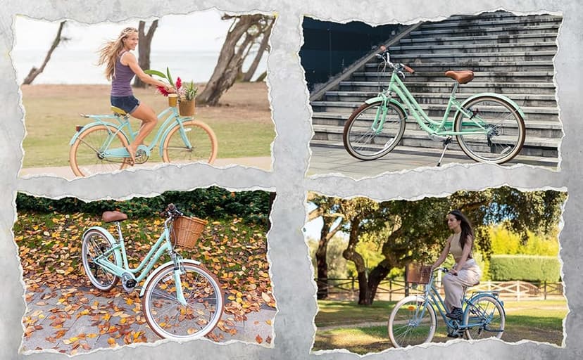 26x2.125 Cruiser Bike Tires: MOHEGIA 2-Pack 26 Inch Folding Tires with Pair Bike Tubes & Tire Levers Replacement Set for Beach Cruiser and Urban Commuting Bicycle