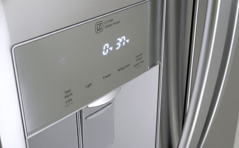 LG LFDS22520S - Refrigerator/Freezer - French Door Bottom Freezer with Water Dispenser - Stainless Steel